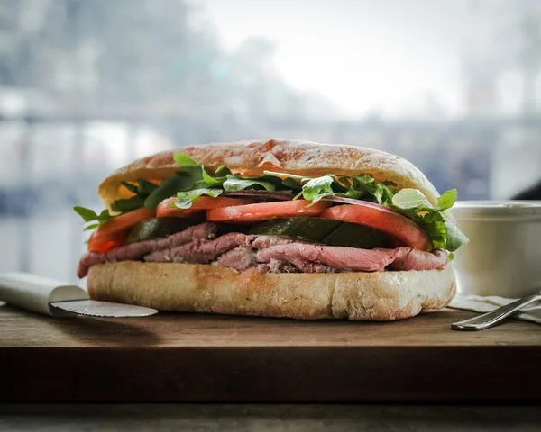 Crema sandwiches, salads and coffee